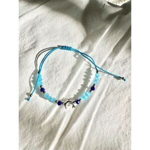 Blue Dolphin beaded friendship bracelet